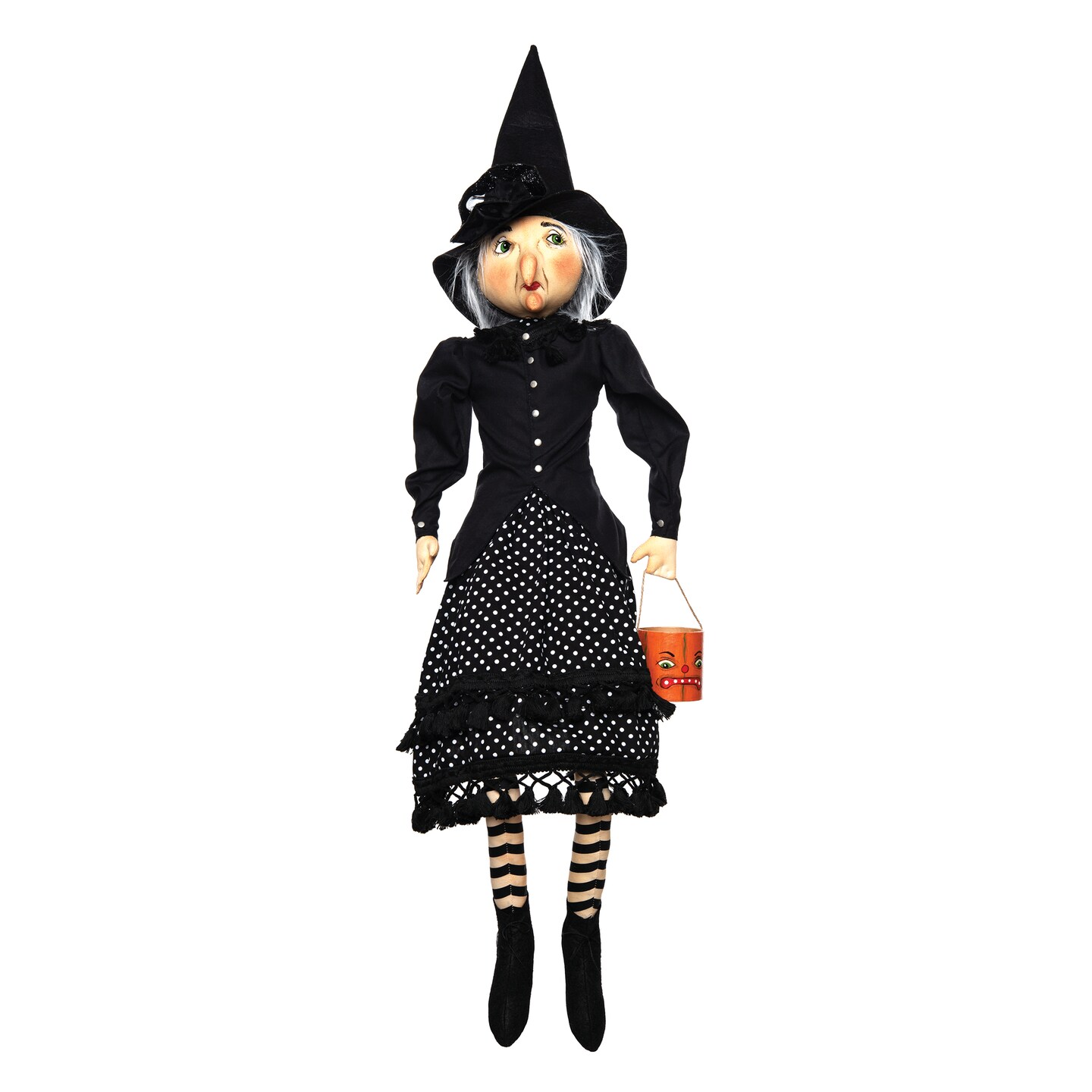 Rowena Witch Joe Spencer Gathered Traditions Soft Art Doll Fall Autumn Halloween Harvest Figure Figurine