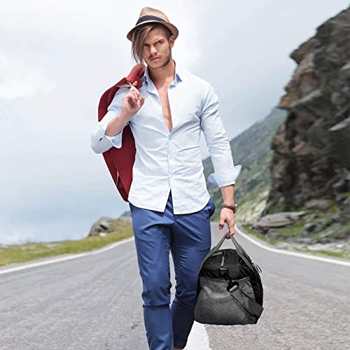 G4Free 40L 65L Foldable Duffel Bag Water Resistant Carry On Tote Bag Lightweight Packable Duffel Bag for Travel Overnight Weekender Bag for Men Women