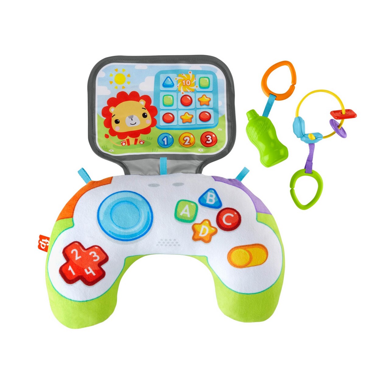 Fisher-Price   Littlest Gamer Tummy Wedge Sensory Tummy Time Baby Toy