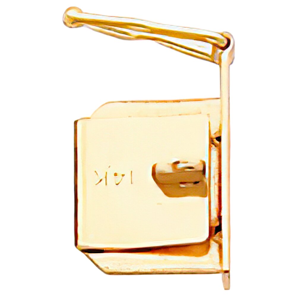 14K Gold Box Clasp Replacement Tongue (8.00Mm To 13.30Mm)