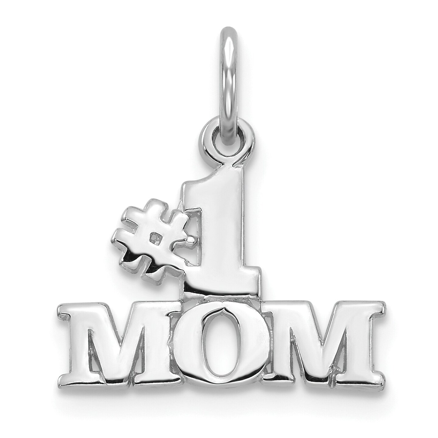 14K Yellow sale Gold #1 Mom Charm