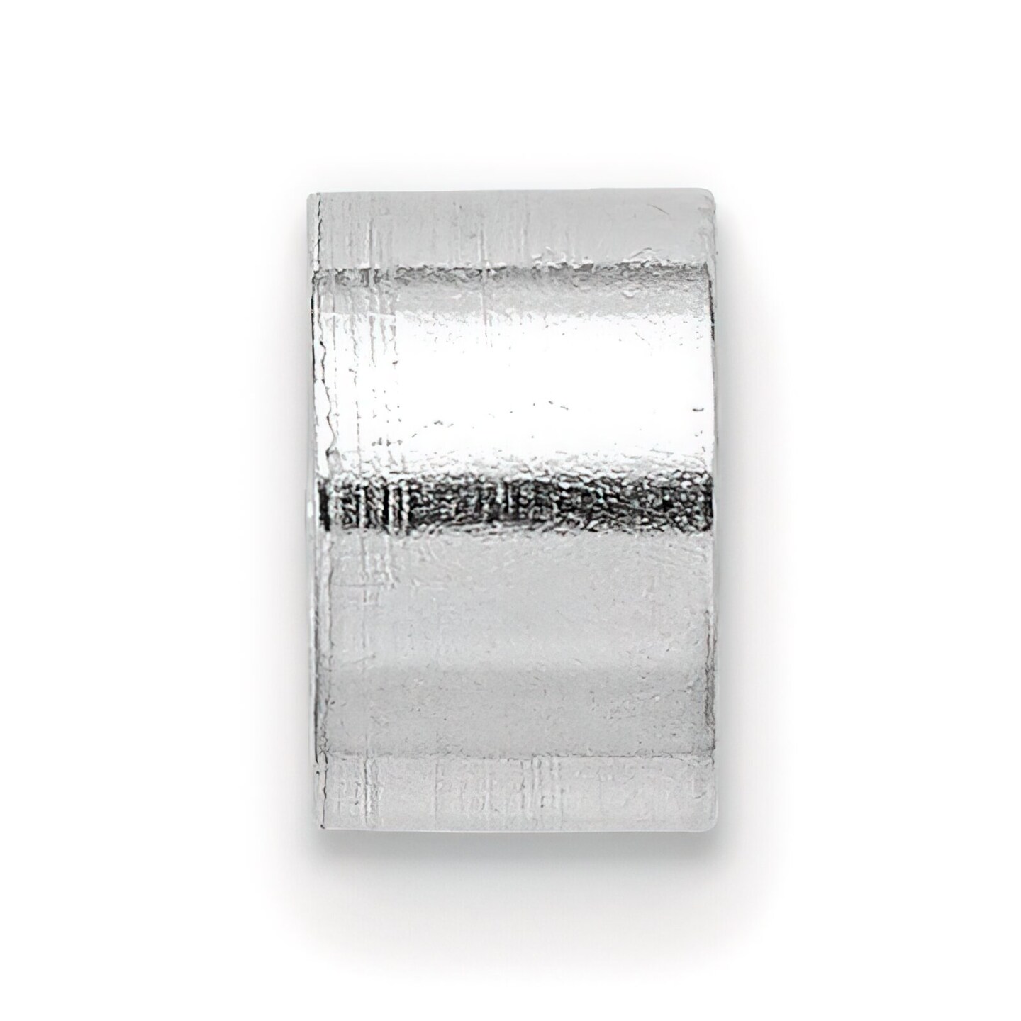 14K White Gold Round Stone Seat Tube Bezel Setting 3mm