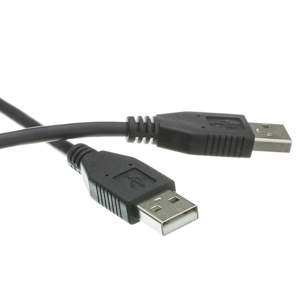 Cable Wholesale USB 2.0 Type A Male to Type A Male Cable, Black, 10 foot