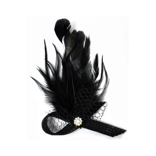Angel Wing Feather Brooch with Rhinestone