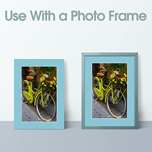 Pack of 25 Acid Free , Mix 5x7 Photo Mats Mattes Matting with White Core Bevel Cut for 4x6 Pictures in Premier