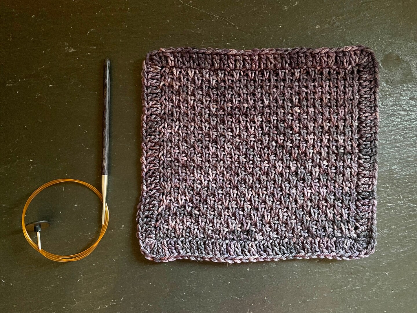 Crow Foot Tunisian Crochet Stitch Combination image 2