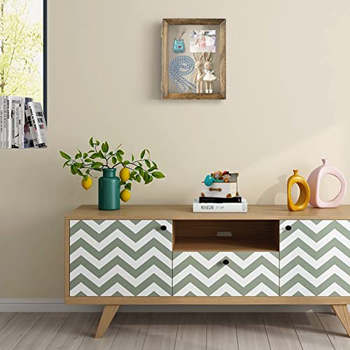 Love-KANKEI Shadow Box Frame 8x10 Shadow Box Display Case with Linen Back Memorabilia Awards Medals Photos Memory Box Carbonized Black