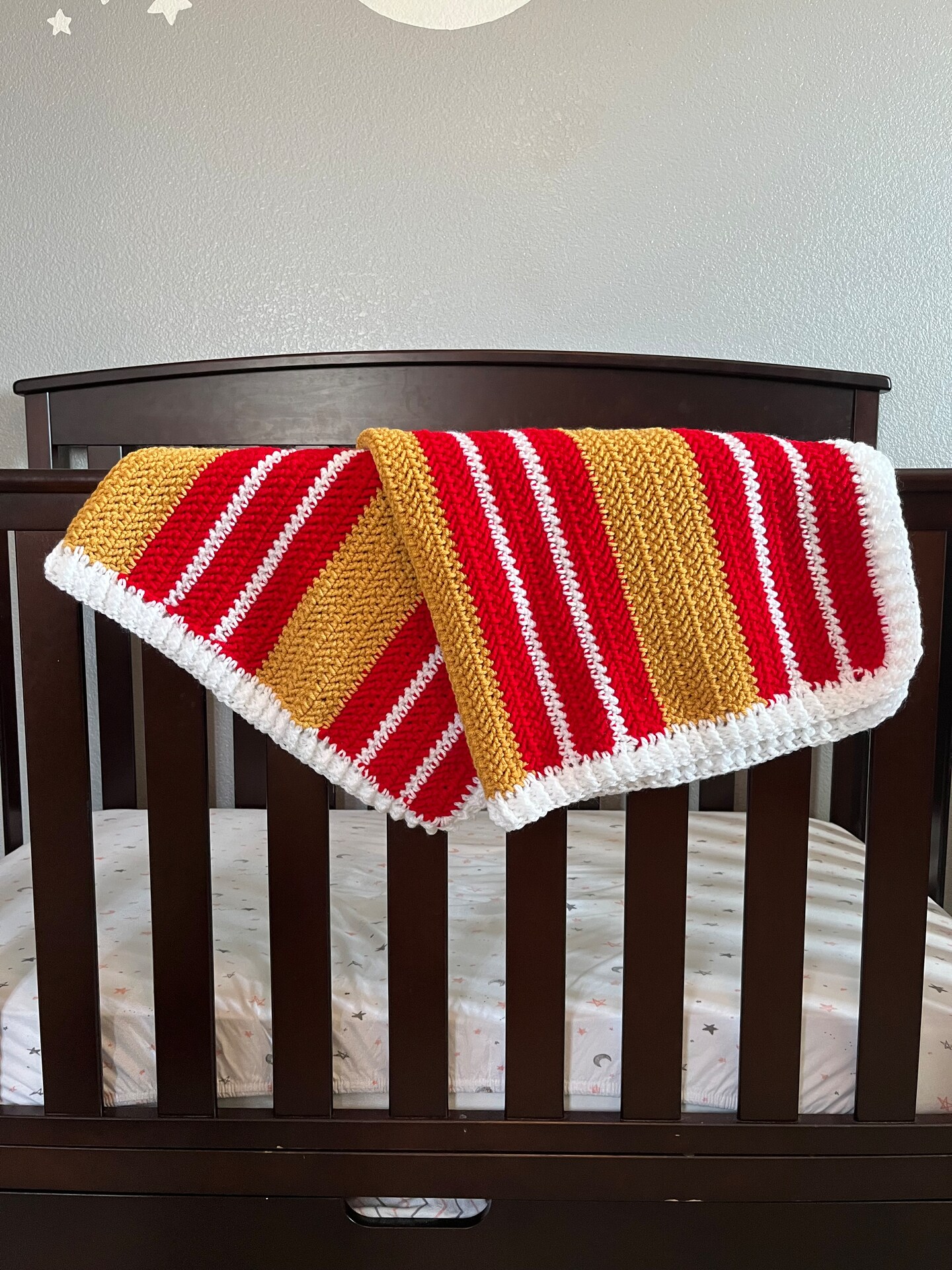 San Francisco 49ers themed baby blanket MakerPlace by Michaels