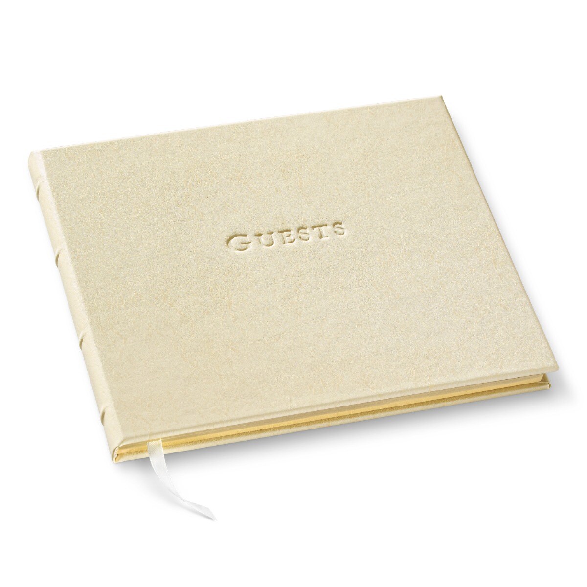 Leather Guest Book Journal by Gallery Leather, 7 x 9, 192 Gold