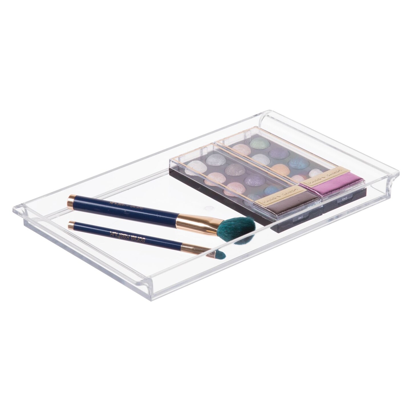 mDesign Plastic Storage Tray for Bathroom Vanity Countertops