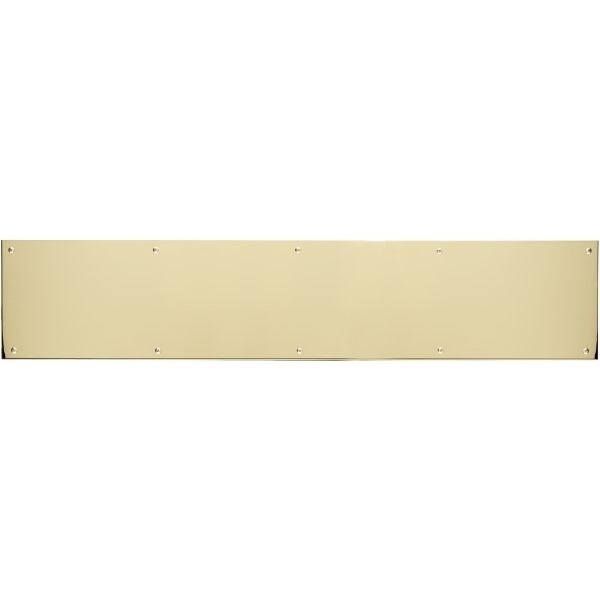 BRASS Accents Home Decorative 8&#x22; X 28&#x22; Kick Plate Polished Brass-Aluminum Screw Mount
