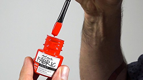 Permanent Fabric Paint Set - 8 x 20ml Vivid Colors, Suitable for Textile, Fabric, T-Shirts, Canvas, Wood, Ceramic, and Glass