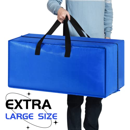 57 Gallon Extra Large Storage Bags, XXL Jumbo Large Moving Bags Heavy Duty,  Storage Totes Zippered Moving Boxes Supplies, Foldable Duffle Bag for