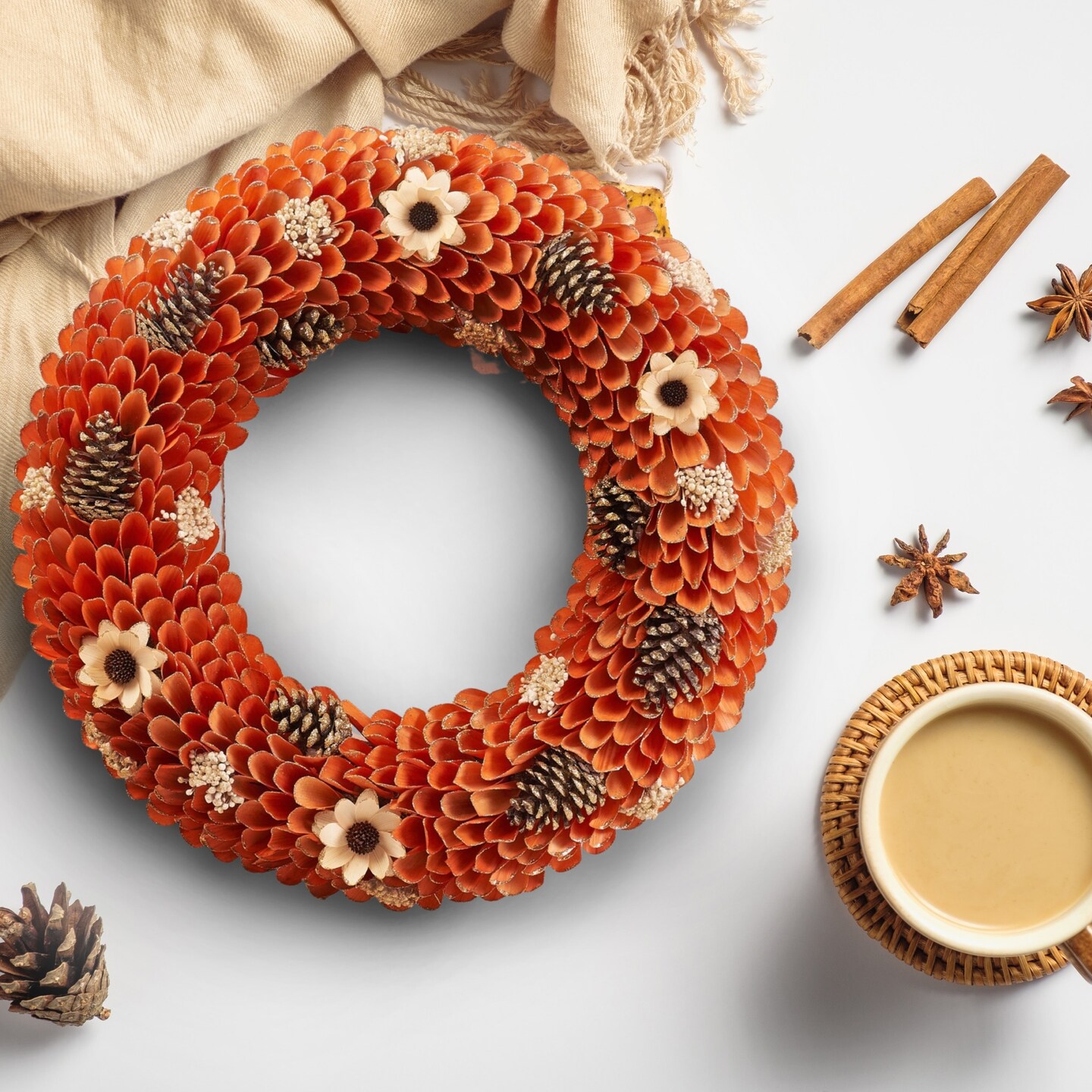 Fall, Thanksgiving, Harvest Handmade Wreath