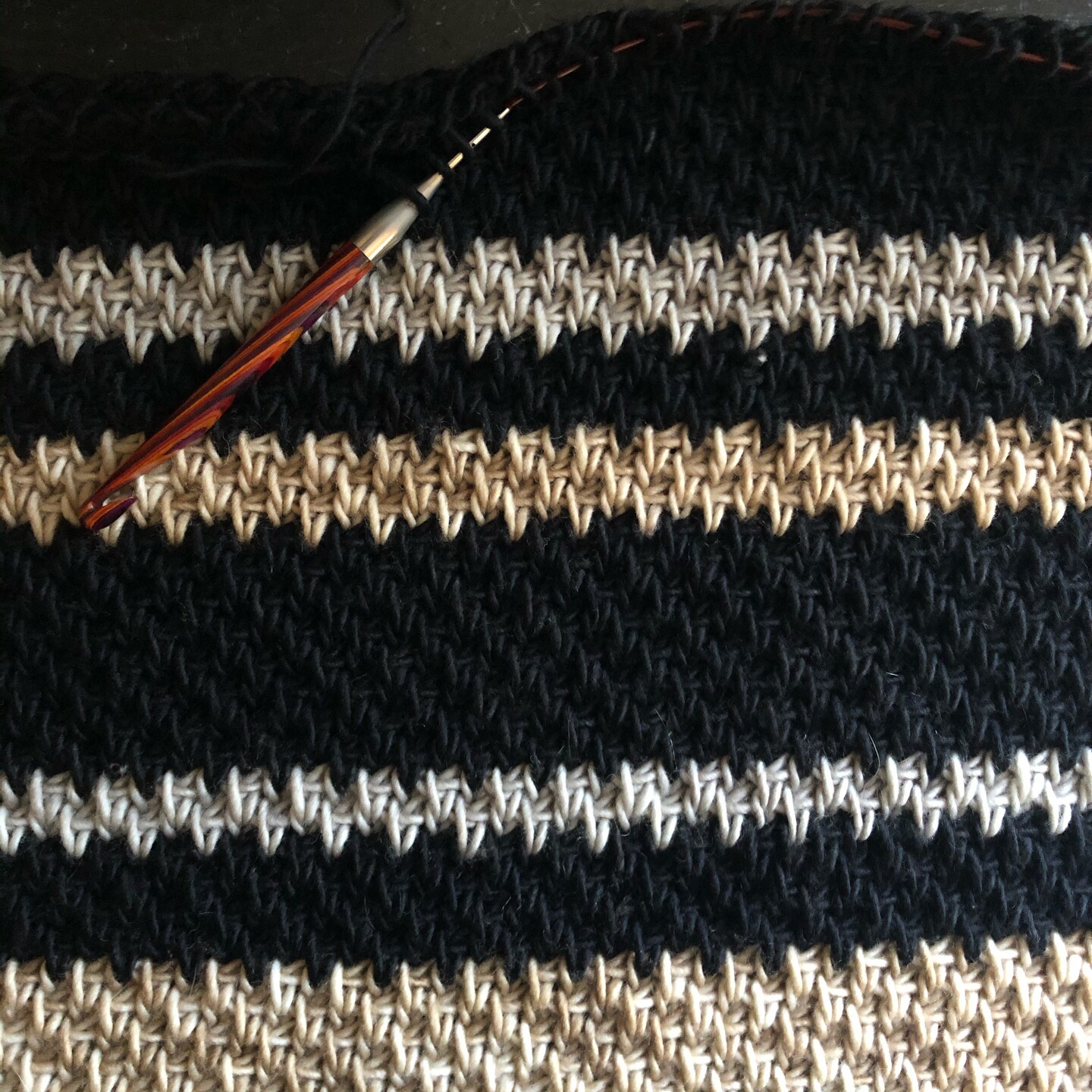 Crow Foot Tunisian Crochet Stitch Combination image 4