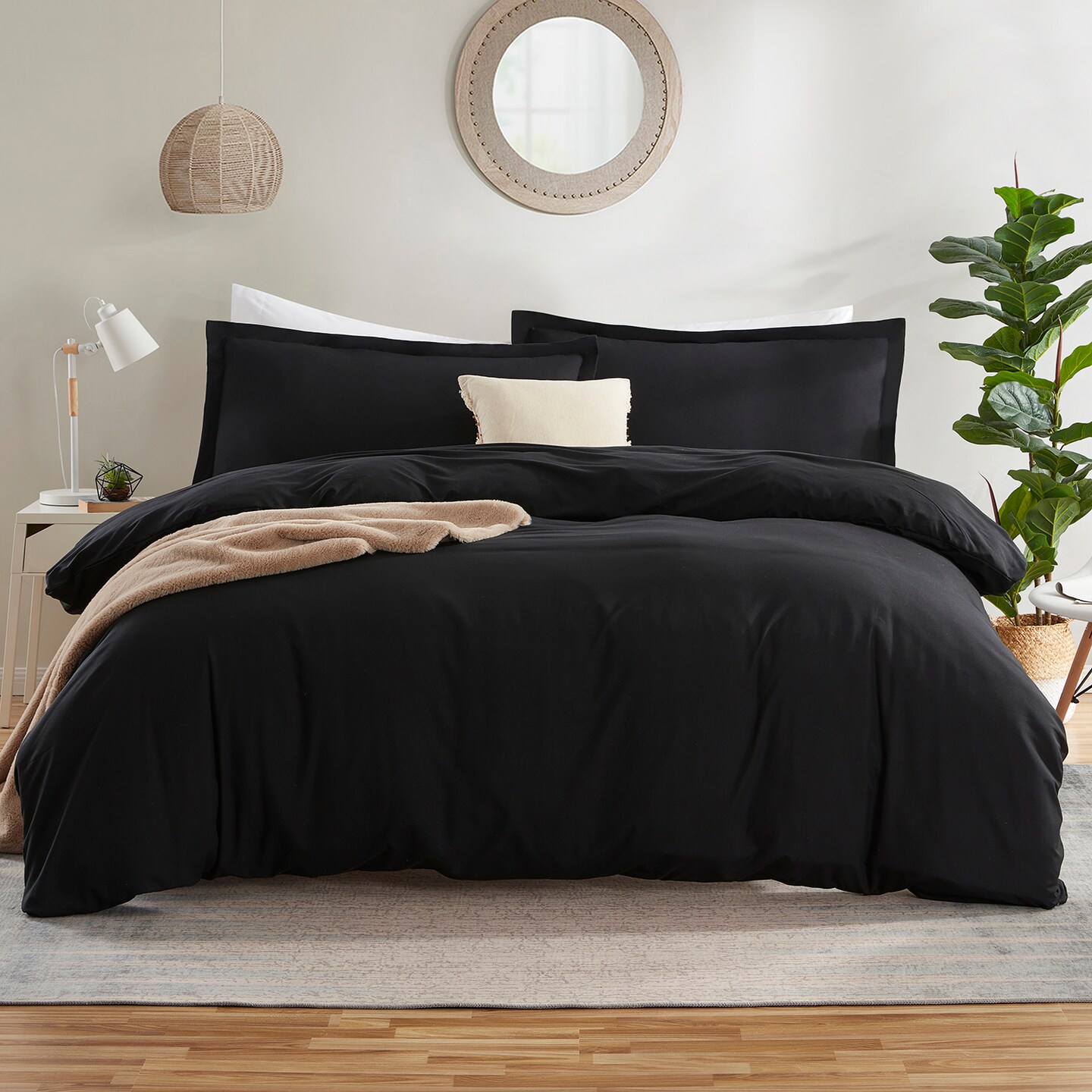 Nestl Double Brushed Microfiber Duvet Cover Set