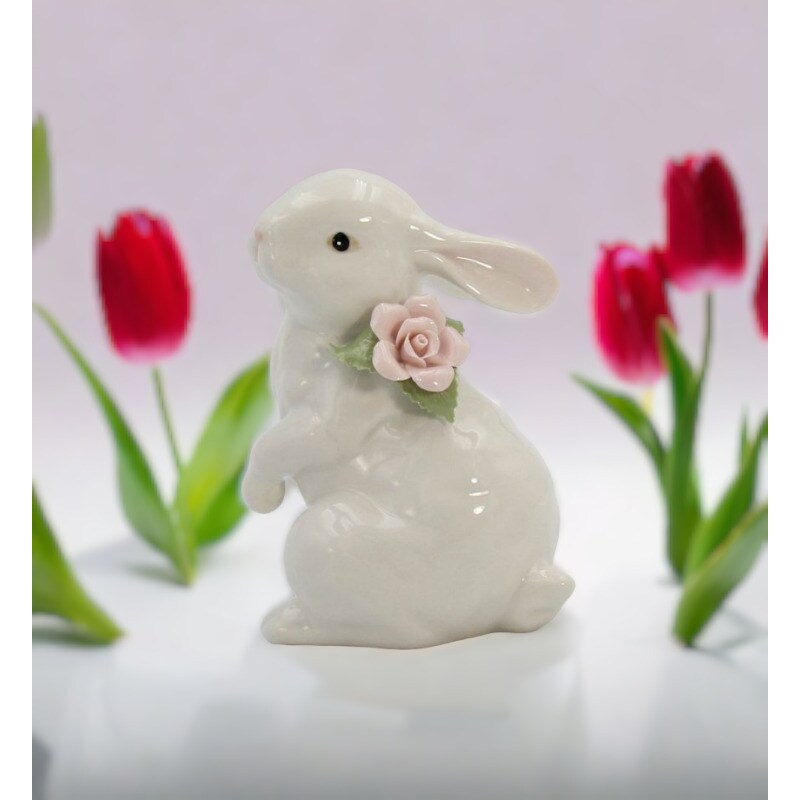 kevinsgiftshoppe Springtime Bunnies: Standing Easter Bunny Rabbit with ...