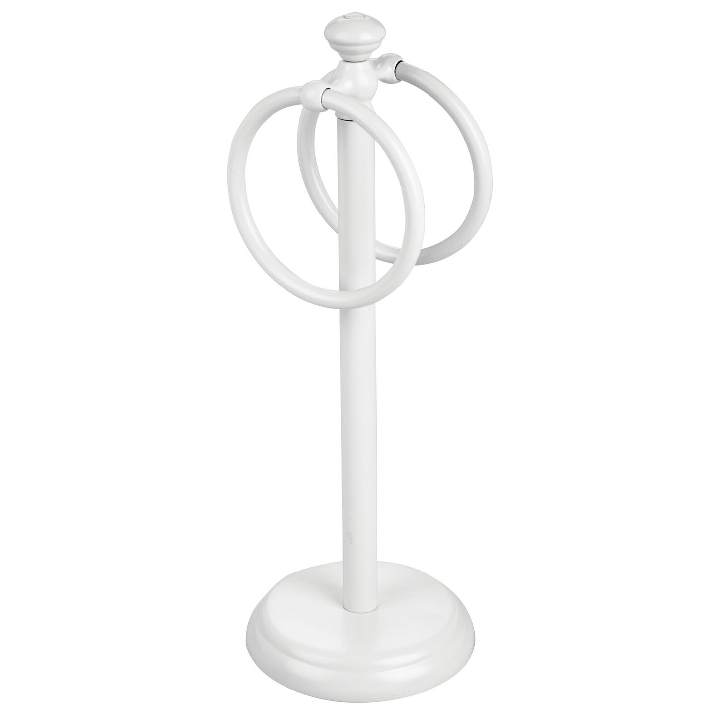 mDesign Metal Fingertip Towel Holder for Bath Vanity Countertop