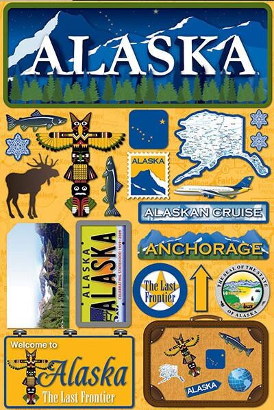 Reminisce Alaska Jetsetters 3d Stickers Michaels 