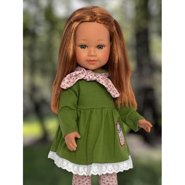 Floral Green Owl Outfit Fits 18 Inch Kennedy and Friends Dolls and All Other 18 Inch Dolls