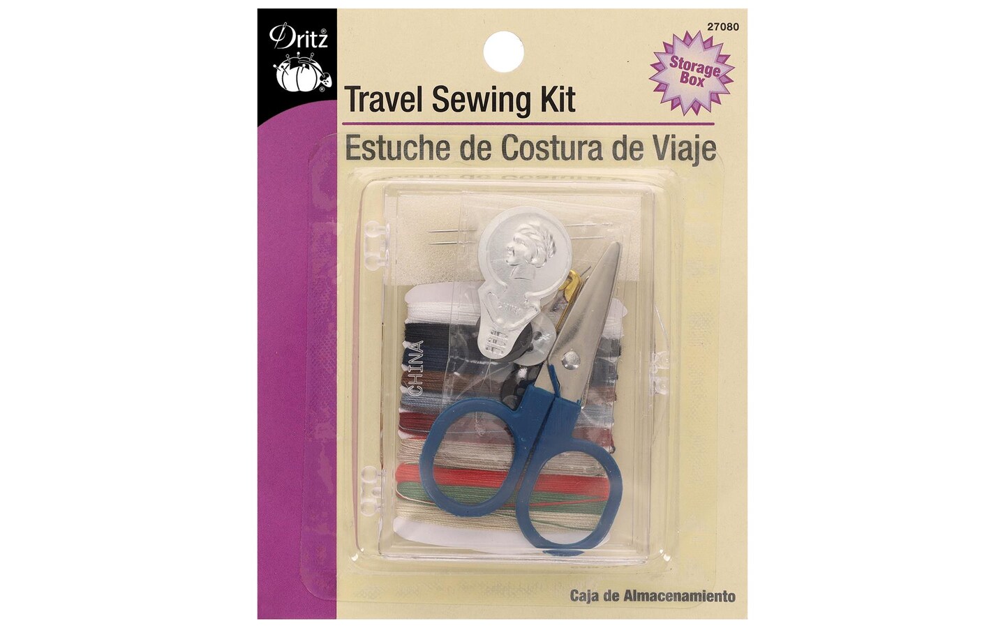 Dritz Travel Sewing Kit with Storage Box