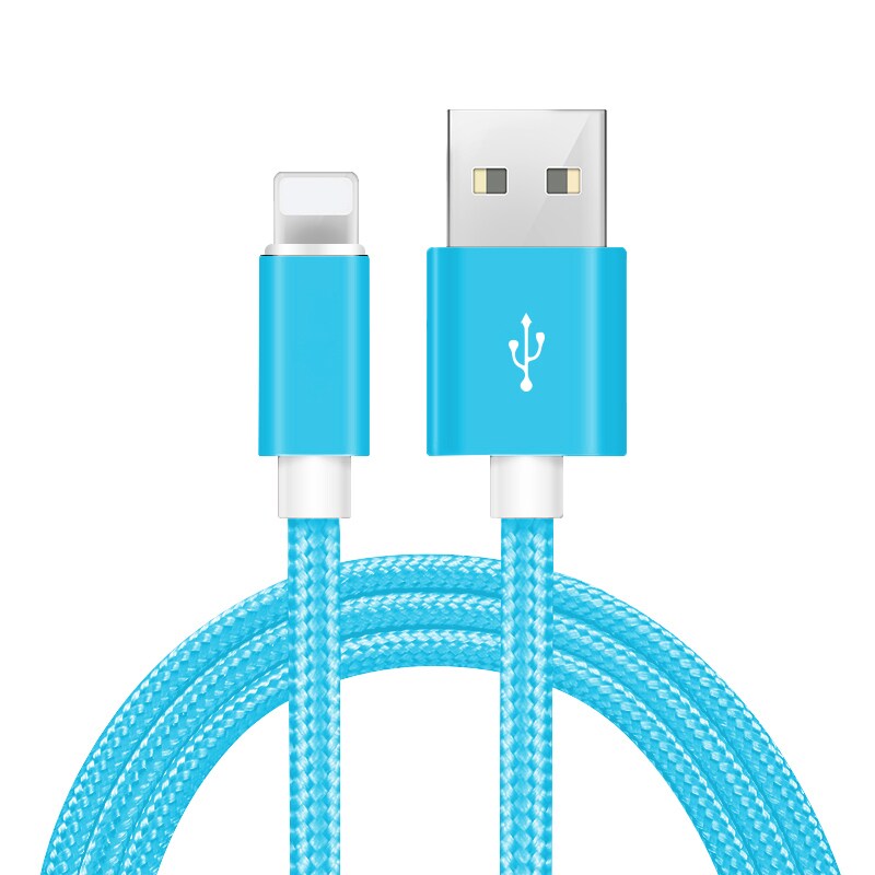 Bedazzled Bijou 6FT Heavy Duty Braided 8 Pin iPhone USB Charger Cable Cord