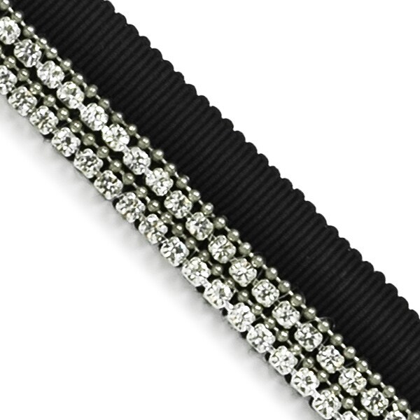 Rhinestone Lip Cord Trim