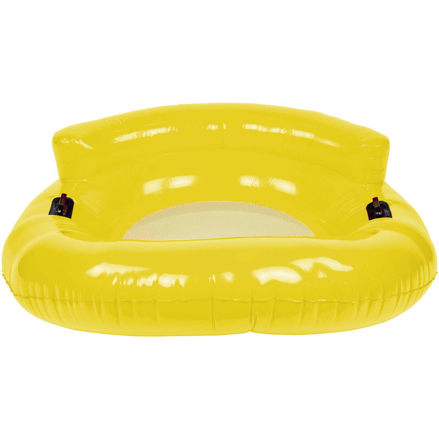 Northlight 43" Yellow Bubble Seat Inflatable Swimming Pool Float