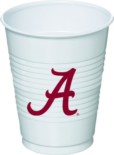 University of Alabama 16oz Plastic Cups, 8ct