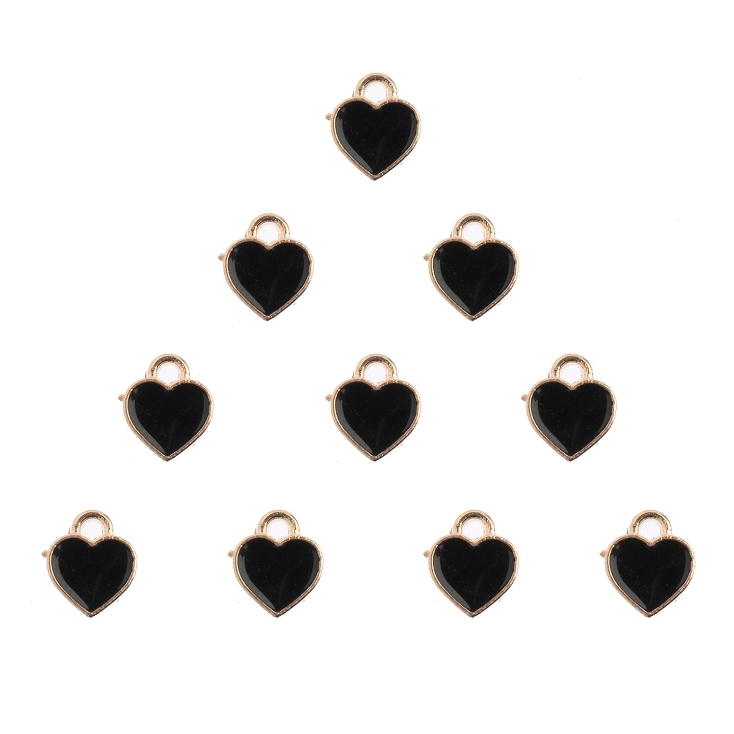 John Bead Sweet &#x26; Petite Small Hearts Charms, 10pcs