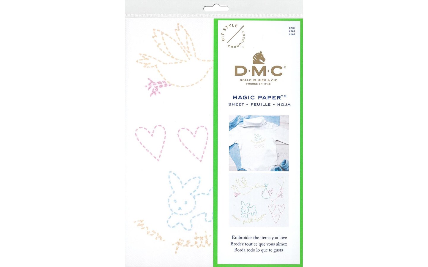 DMC Magic Paper Embroidery Baby 1pc