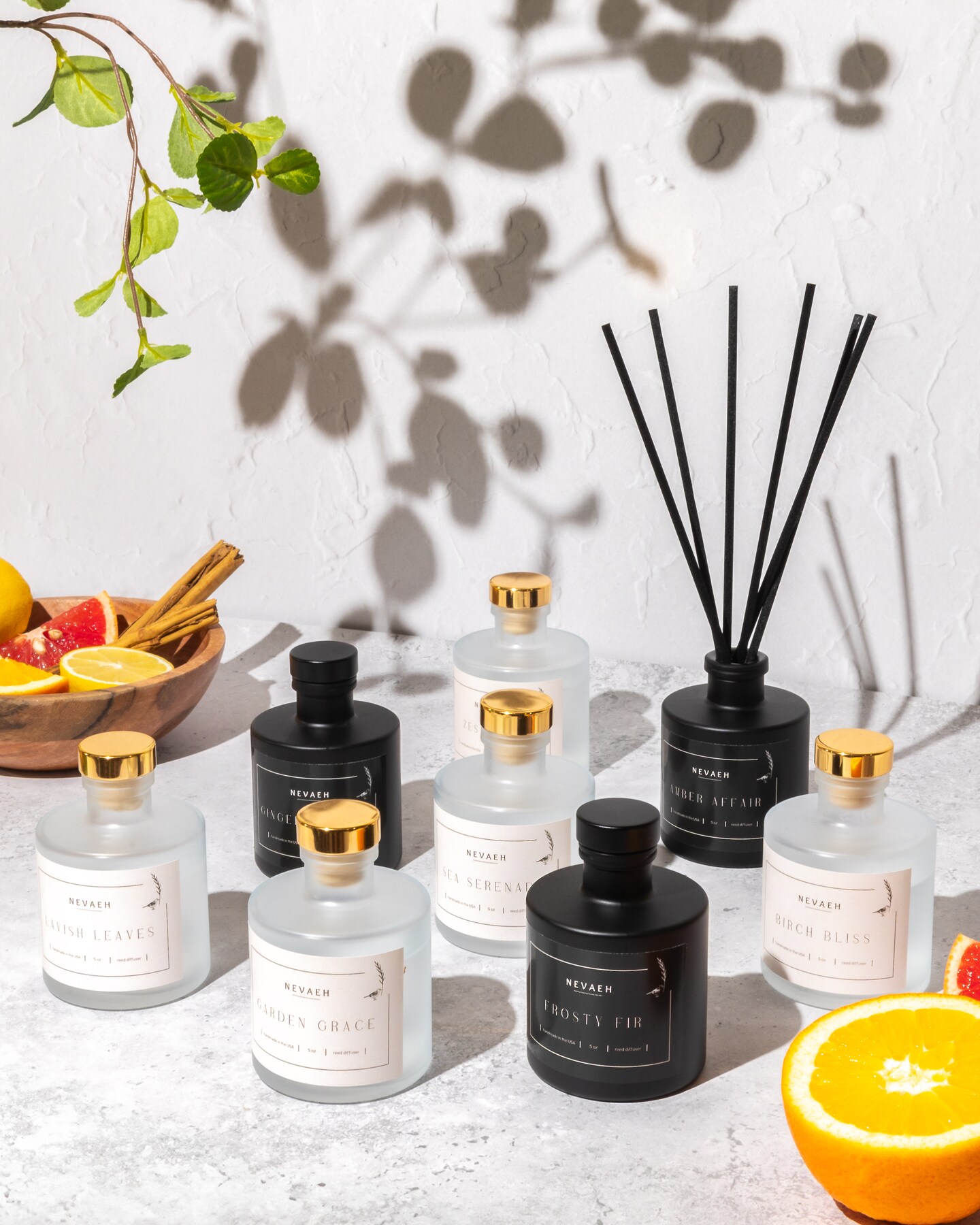 NEVAEH Zesty Zen Reed diffuser |Room Fragrance |Aromatherapy |Home
