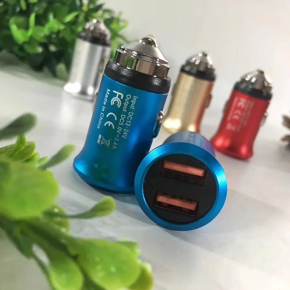 Premium Car Charger | Max Output 2.1A (2 USB) | Turbocharged Charging Anywhere | MINA&#xAE;