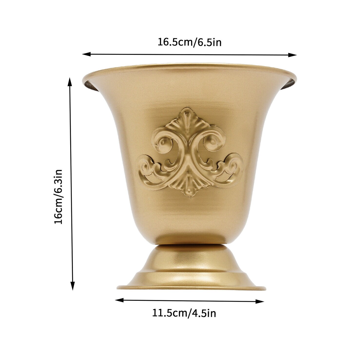 Kitcheniva 10* Metal Gold Flower Vase Wedding Table Decor