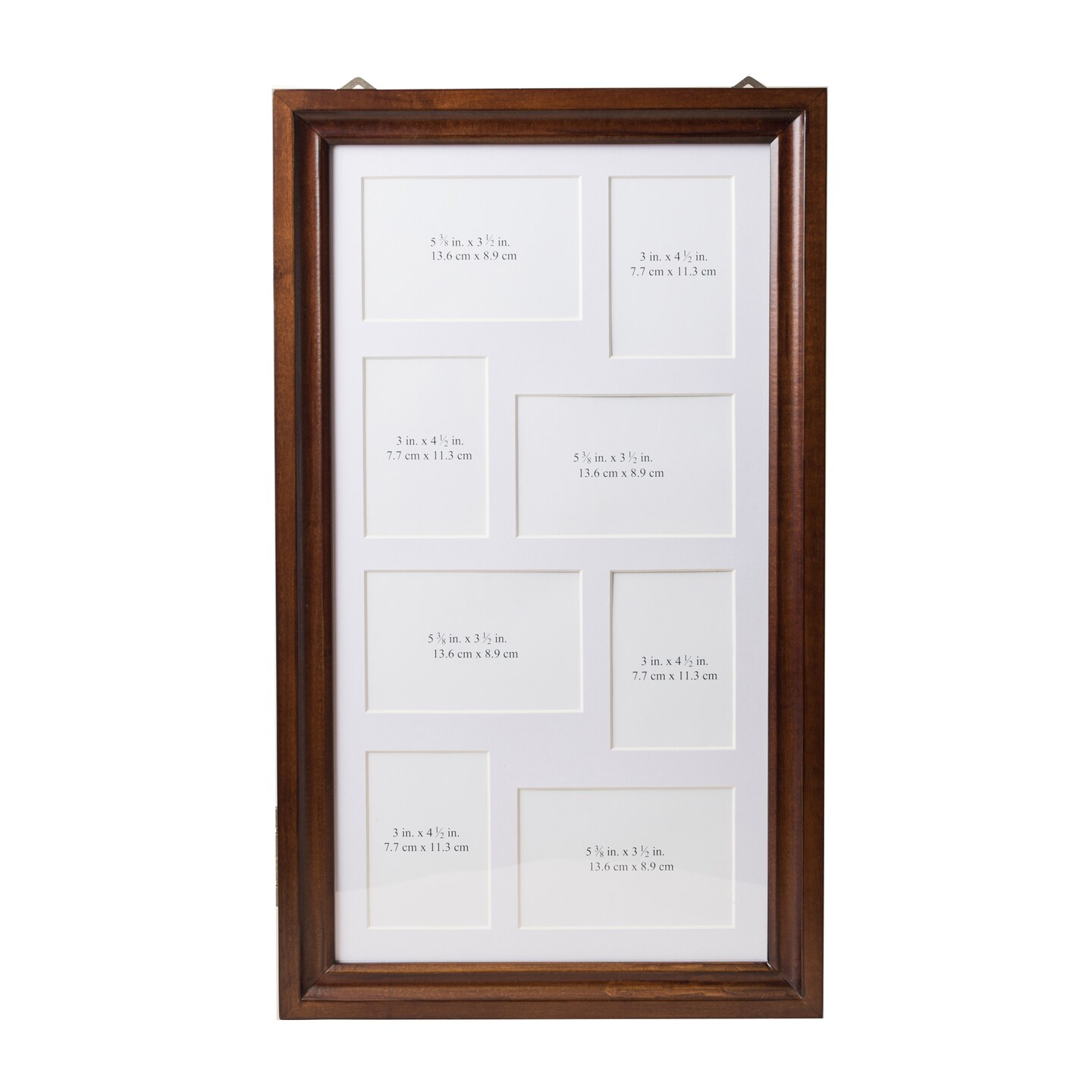 Jewelry Storage Photo Collage Frame, Walnut