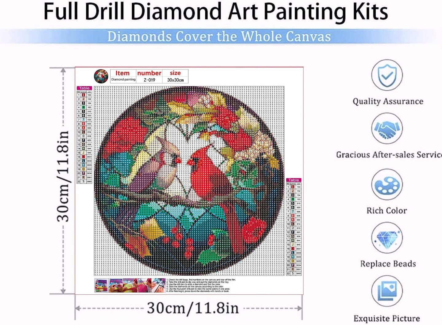 12 Inches Premium Quality Diamond Painting Kits