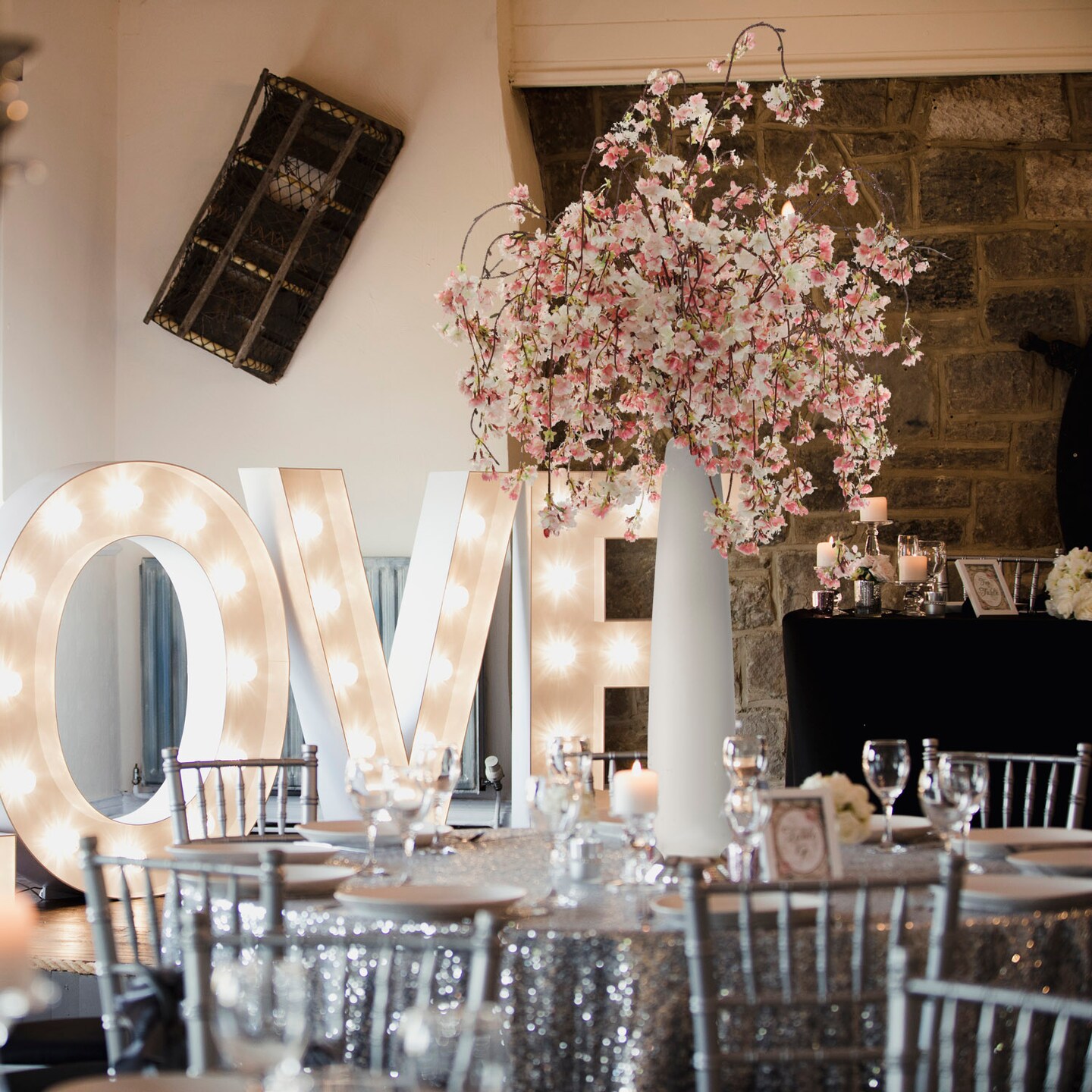 Set of 6: Pink & White Hanging Cherry Blossom Branches - Silk Flowers, Lifelike Blooms, Elegant Decor - Perfect for Weddings, Events & Spring Displays, Floral Home by Artificial Flowers