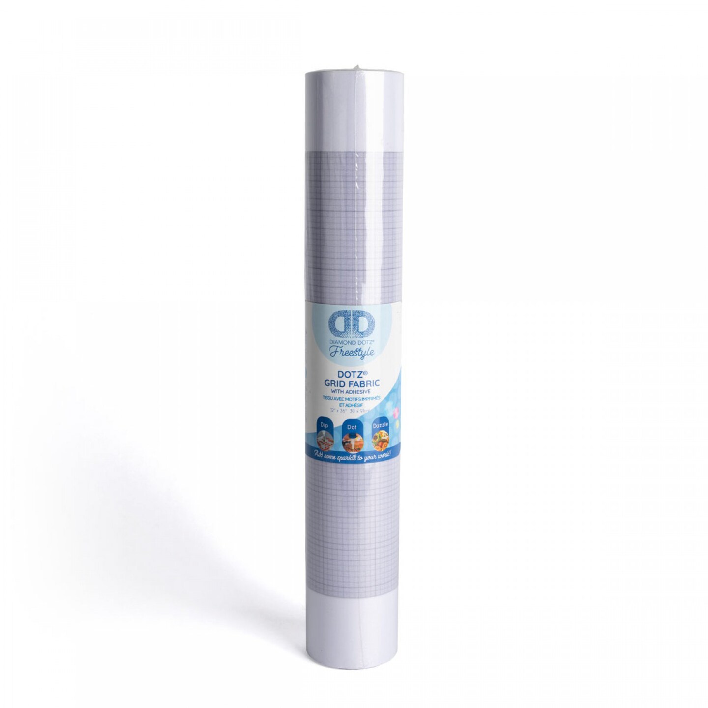 Diamond Dotz Fabric Roll Grid with Adhesive 12x36 – Diamond Painting Canvas, Art Paper, Craft Supplies for Diamond Art Projects and DIY Crafts