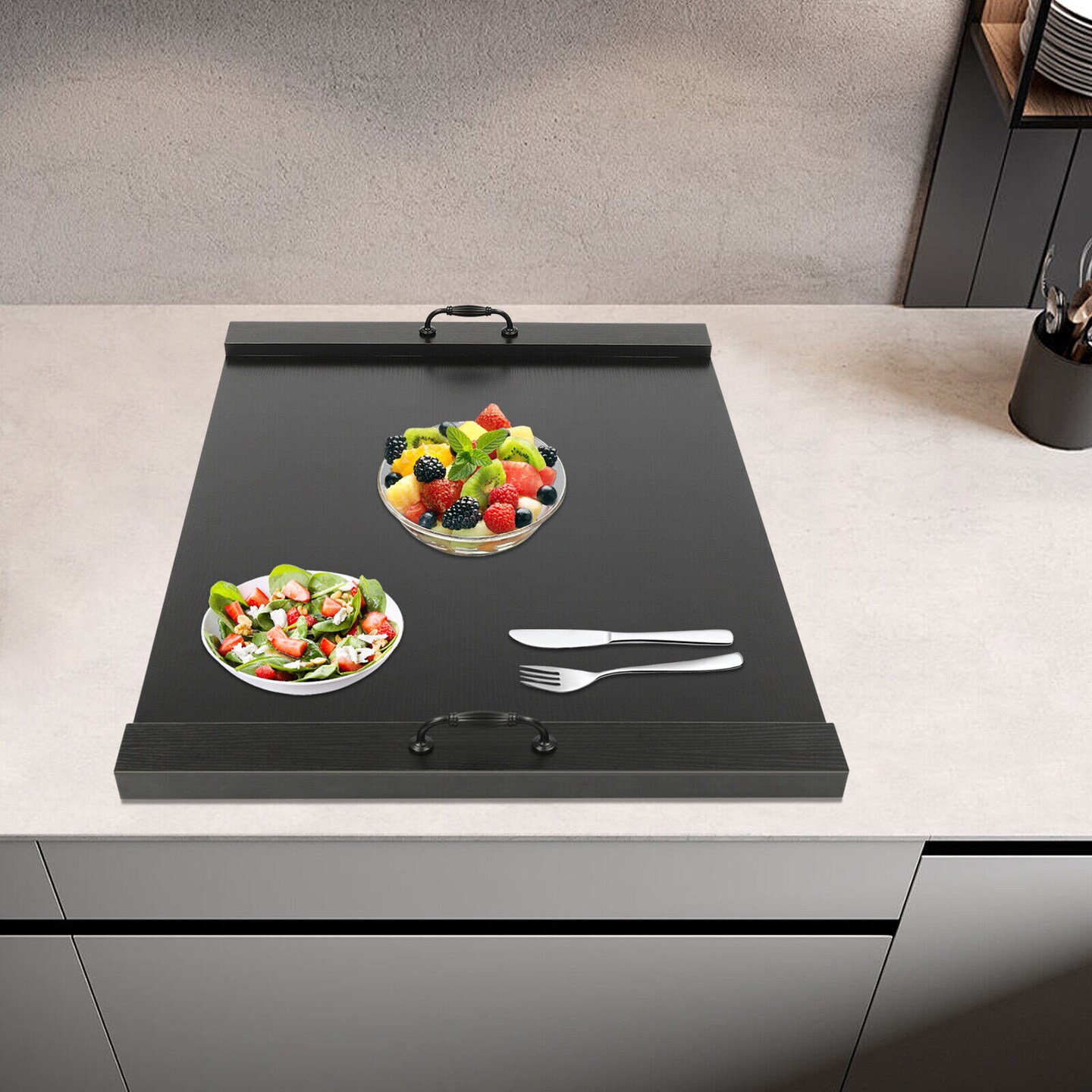 Kitcheniva Solid Wood Noodle Board Stove Top