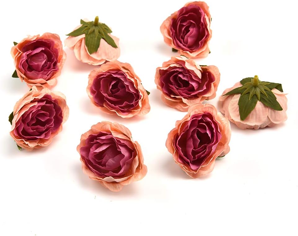 Fake Flower Heads in Bulk for Crafts 30 pcs