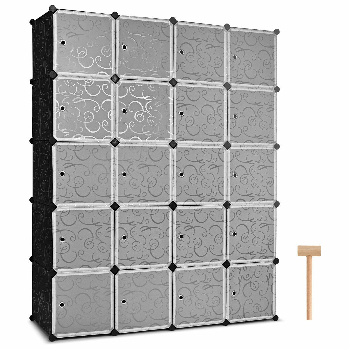 20-Cube DIY Cube Storage Organizer Cube Closet Storage Shelves