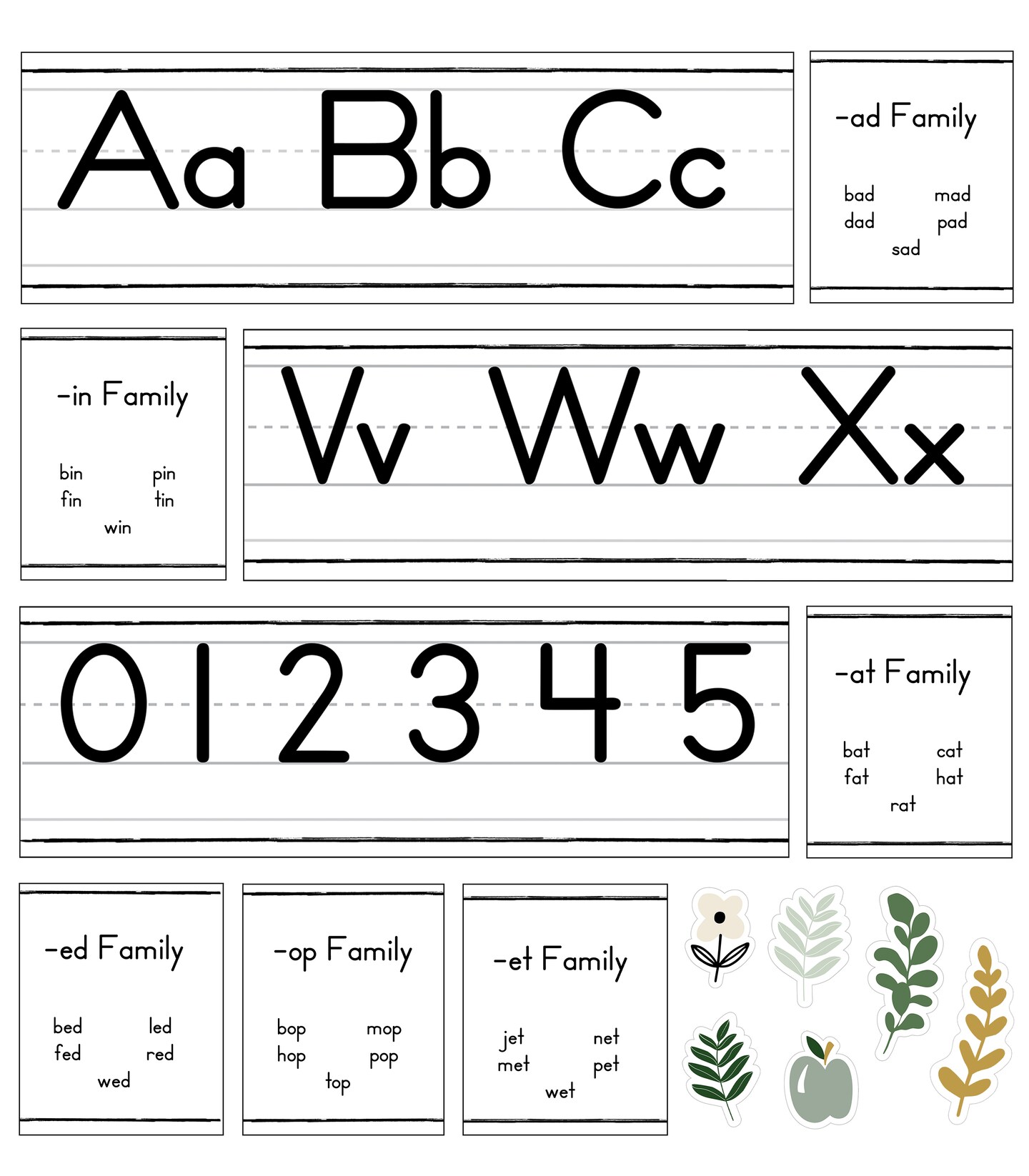 Carson Dellosa Alphabet Bulletin Board Sets