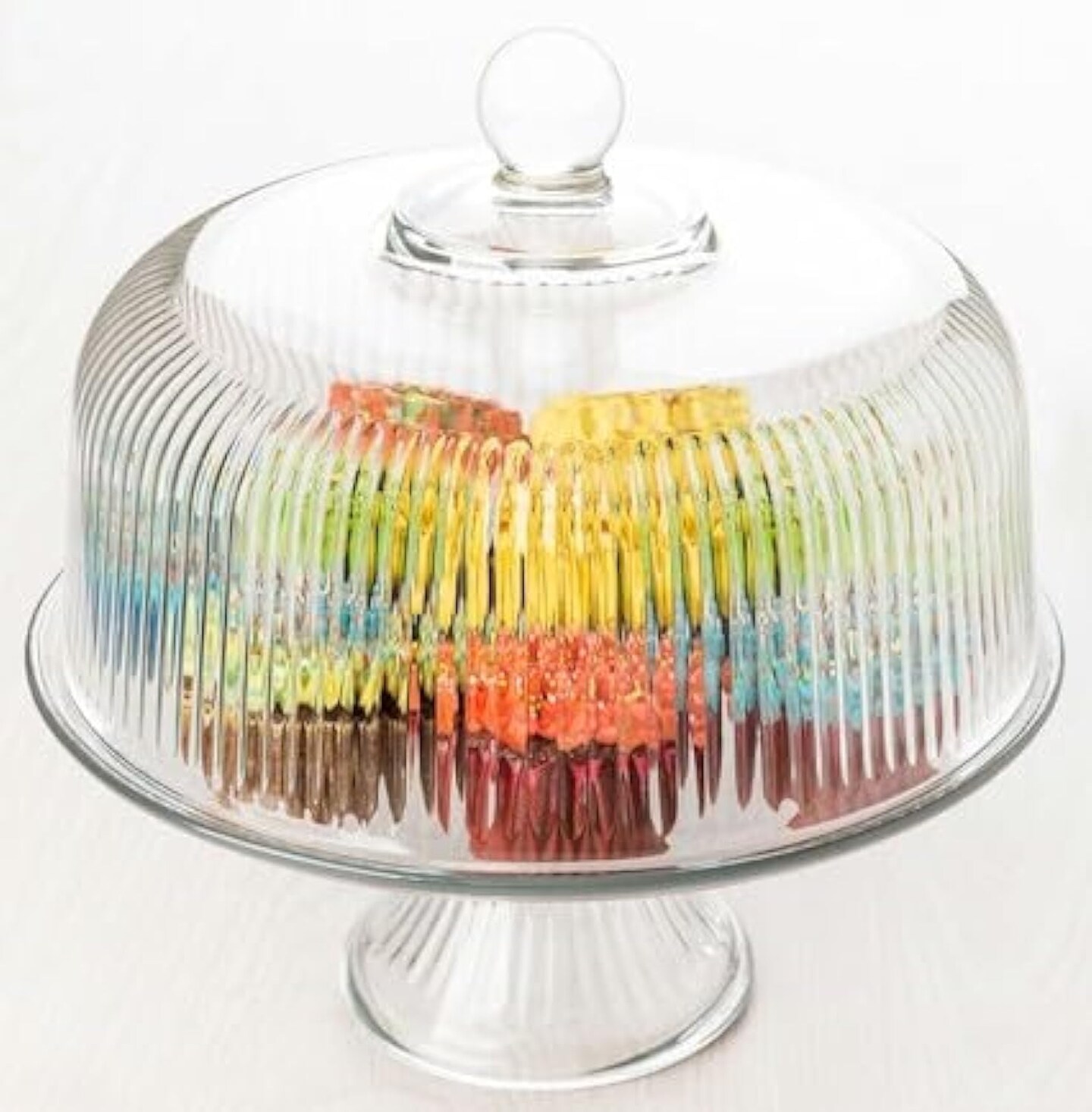 Glass Cake Stand with Cover