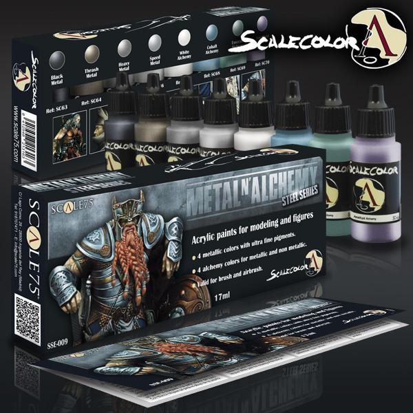 ScaleColor Metal N Alchemy - Steel Series Paint Set
