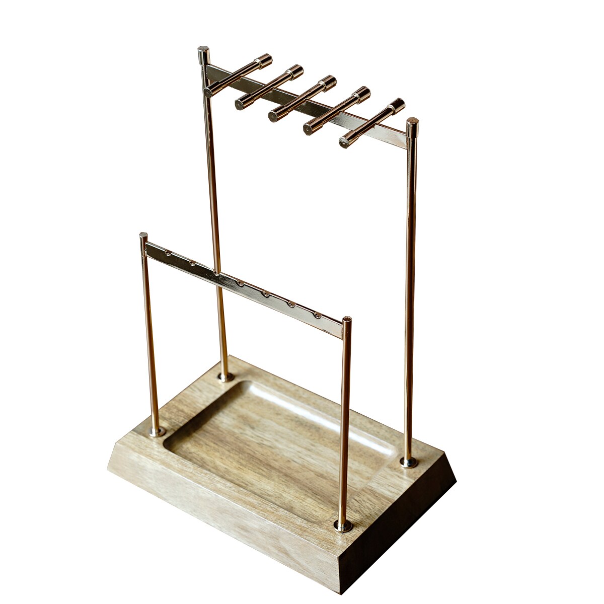 Chandler 2-Tier Jewelry Stand, Gold