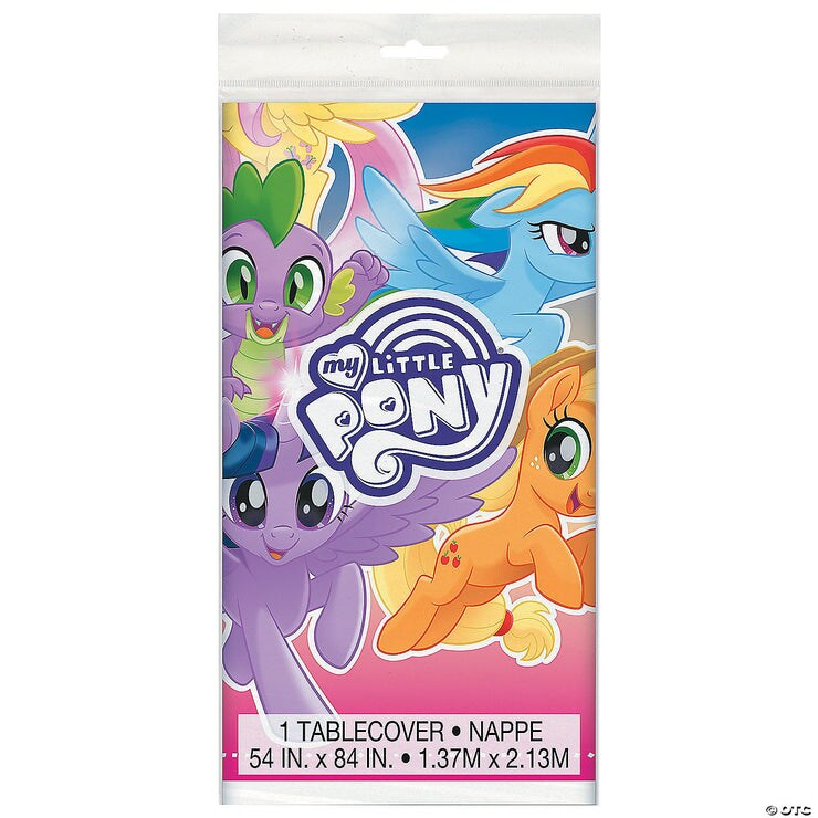 My Little Pony Rectangular Plastic Table Cover, 54&#x22; x 84&#x22;, 1ct