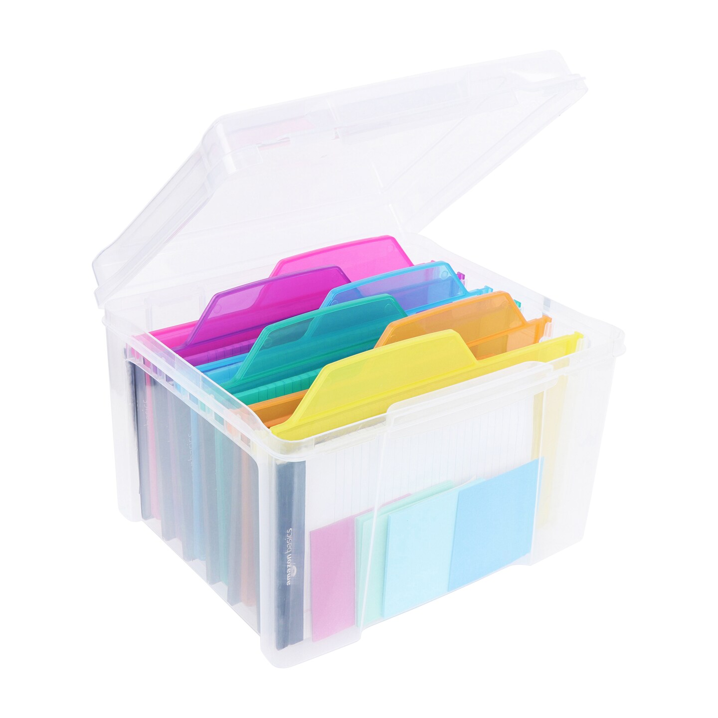 CraftyBook All Occasion Card Storage Box - Assorted Card Box with 6 Dividers