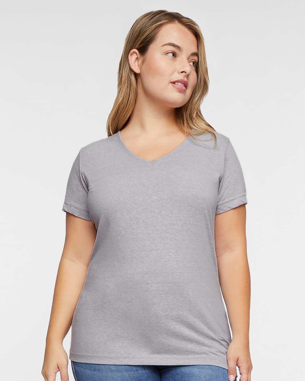 LAT&#xAE; Women&#x27;s Harborside M&#xE9;lange V-Neck Tee