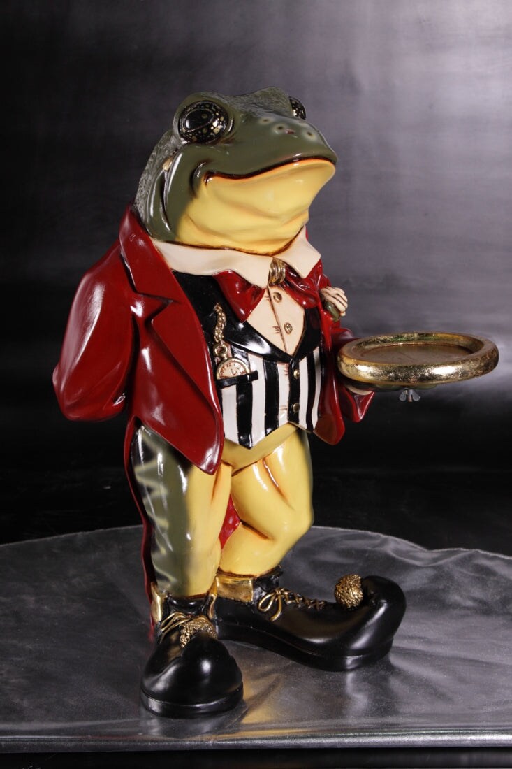 Small Frog Butler Statue