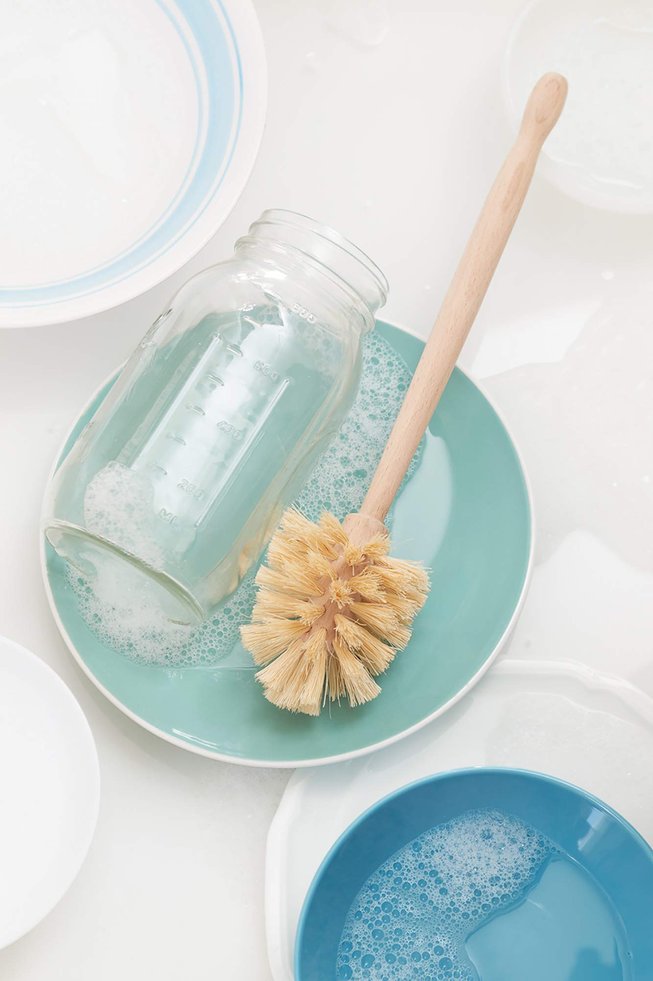 Natural Dish &#x26; Bottle Brush Set